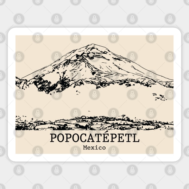 Popocatépetl - Mexico Magnet by Lakeric